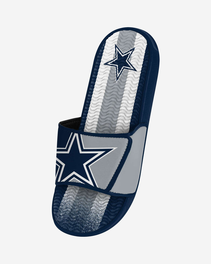 Dallas Cowboys Team Stripe Gel Slide FOCO - FOCO.com