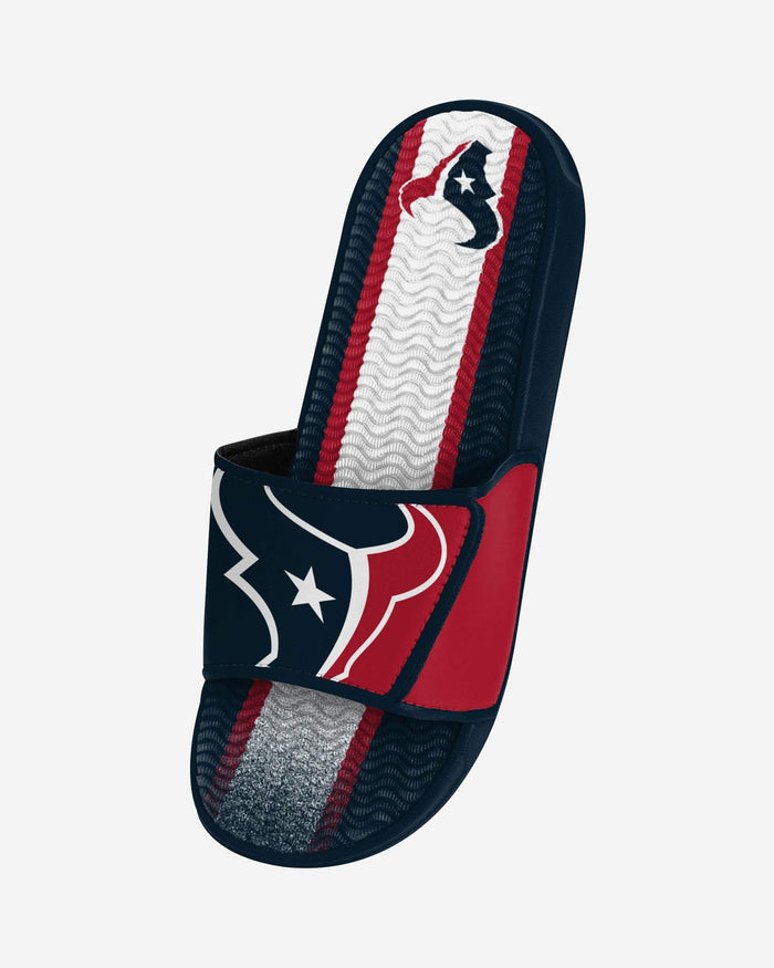 Houston Texans Team Stripe Gel Slide FOCO - FOCO.com