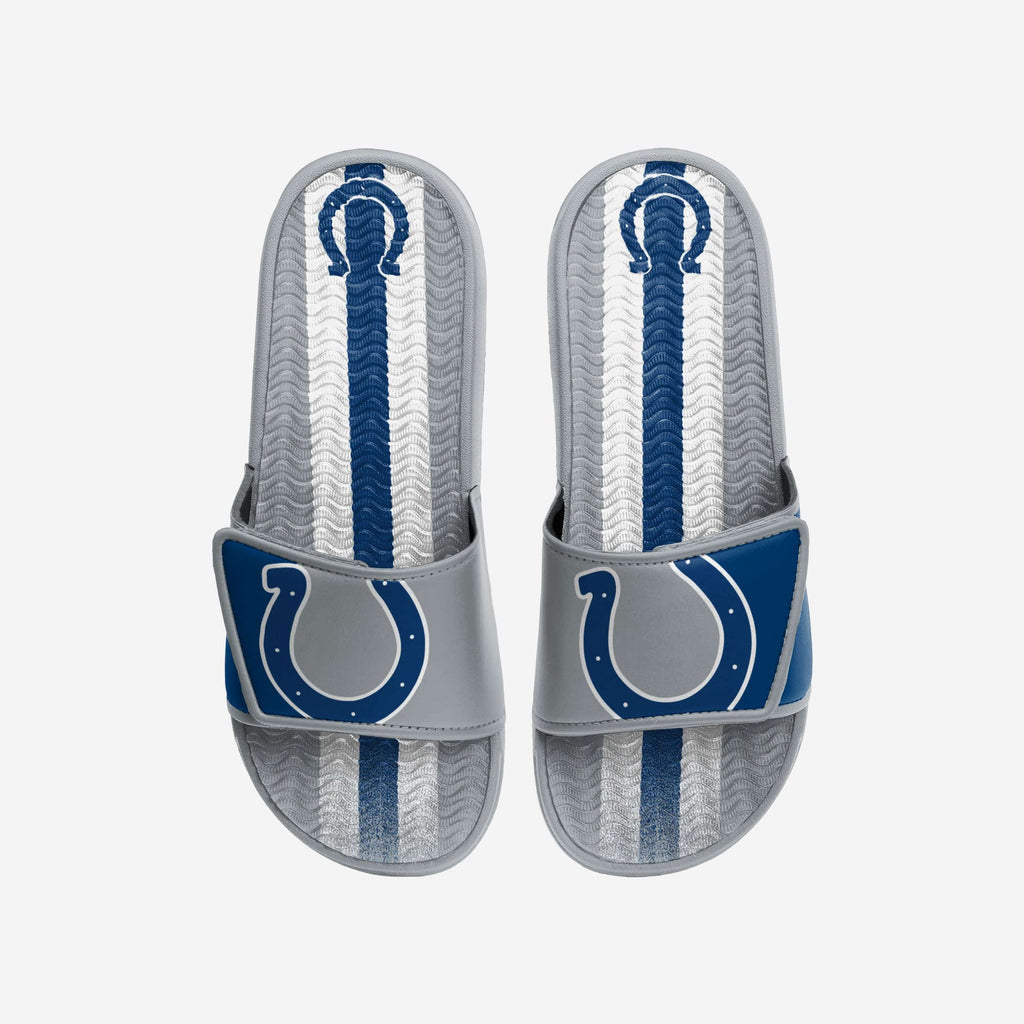 Indianapolis Colts Team Stripe Gel Slide FOCO S - FOCO.com