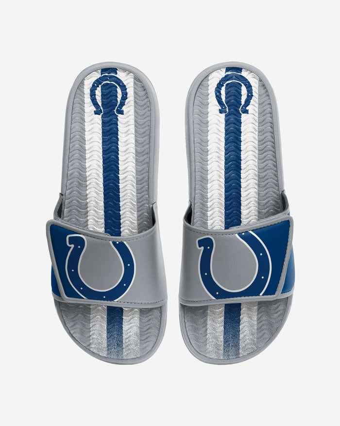 Indianapolis Colts Team Stripe Gel Slide FOCO S - FOCO.com