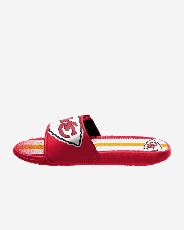 Kansas City Chiefs Team Stripe Gel Slide FOCO - FOCO.com