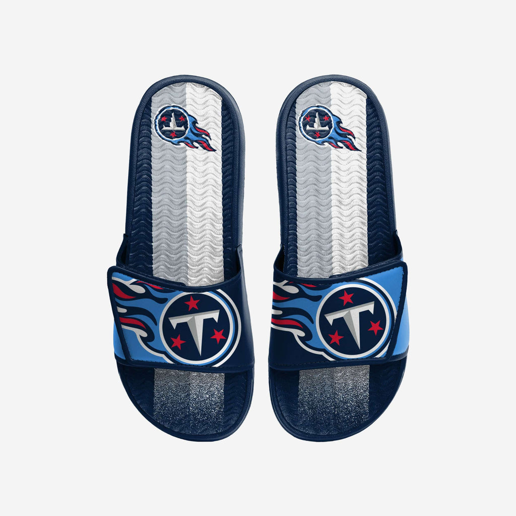 Tennessee Titans Team Stripe Gel Slide FOCO S - FOCO.com