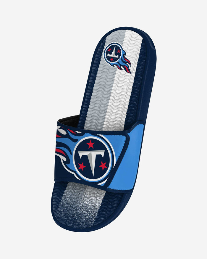 Tennessee Titans Team Stripe Gel Slide FOCO - FOCO.com