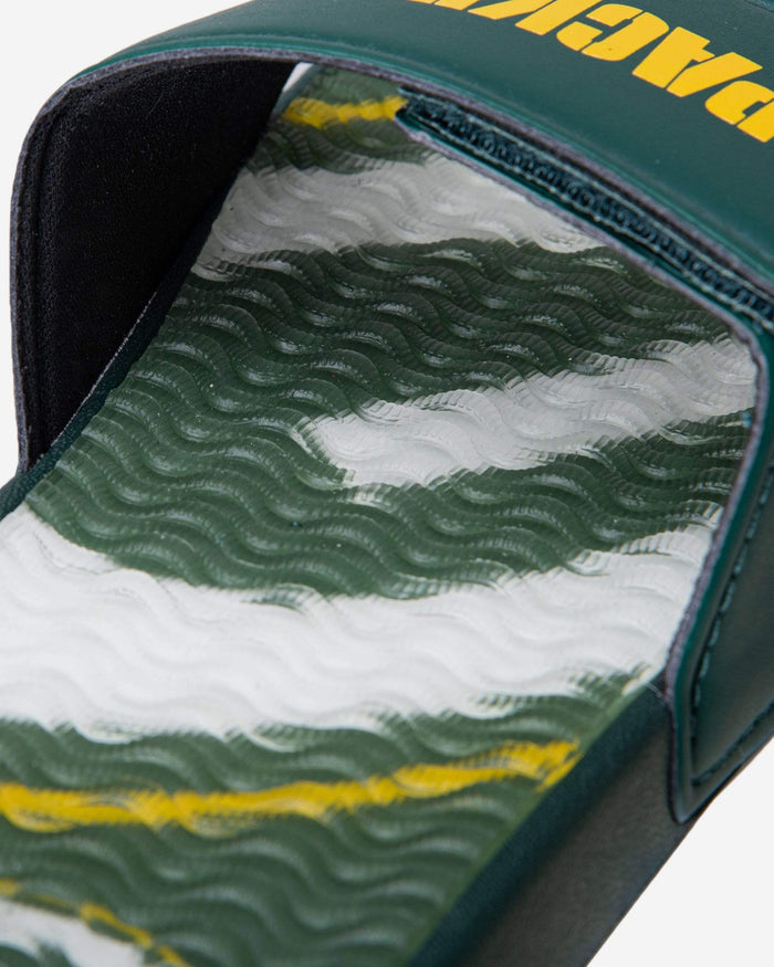 Green Bay Packers Wordmark Gel Slide FOCO - FOCO.com