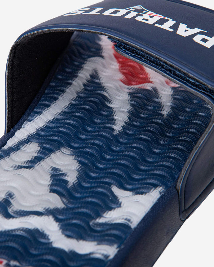 New England Patriots Wordmark Gel Slide FOCO - FOCO.com