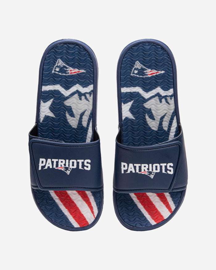 New England Patriots Wordmark Gel Slide FOCO S - FOCO.com