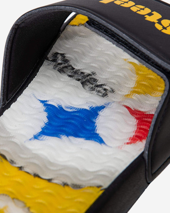 Pittsburgh Steelers Wordmark Gel Slide FOCO - FOCO.com