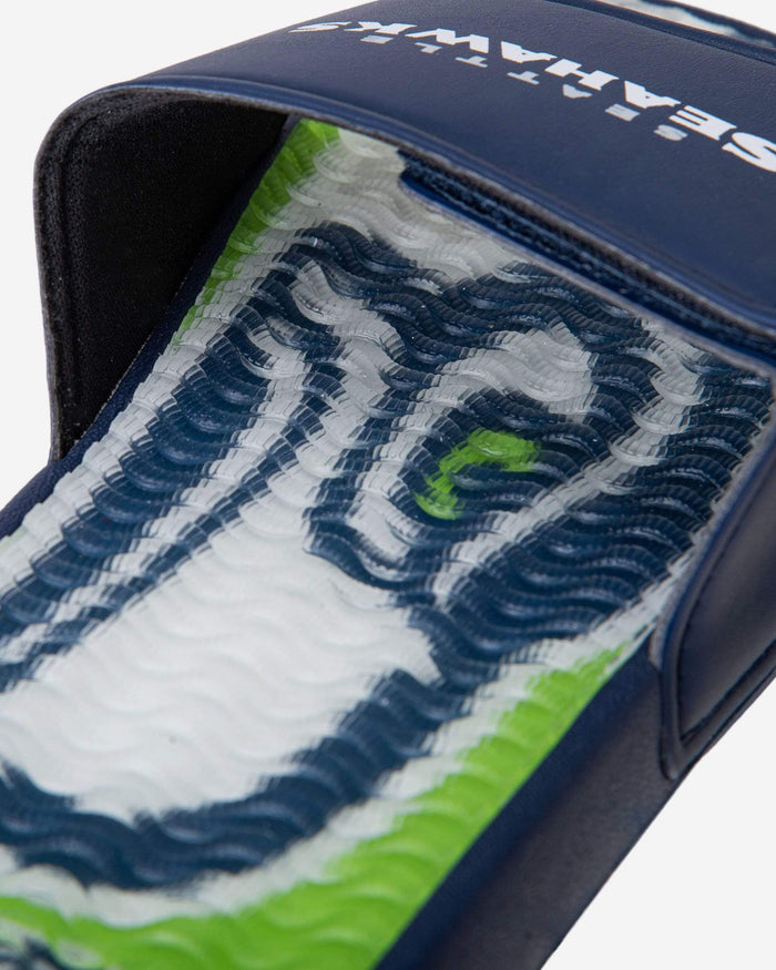 Seattle Seahawks Wordmark Gel Slide FOCO - FOCO.com
