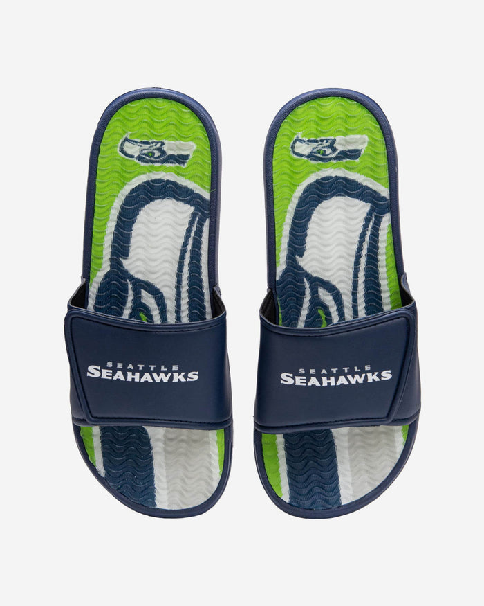 Seattle Seahawks Wordmark Gel Slide FOCO S - FOCO.com