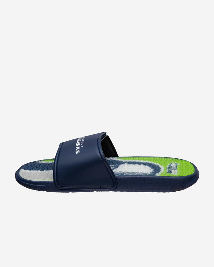 Seattle Seahawks Wordmark Gel Slide FOCO - FOCO.com