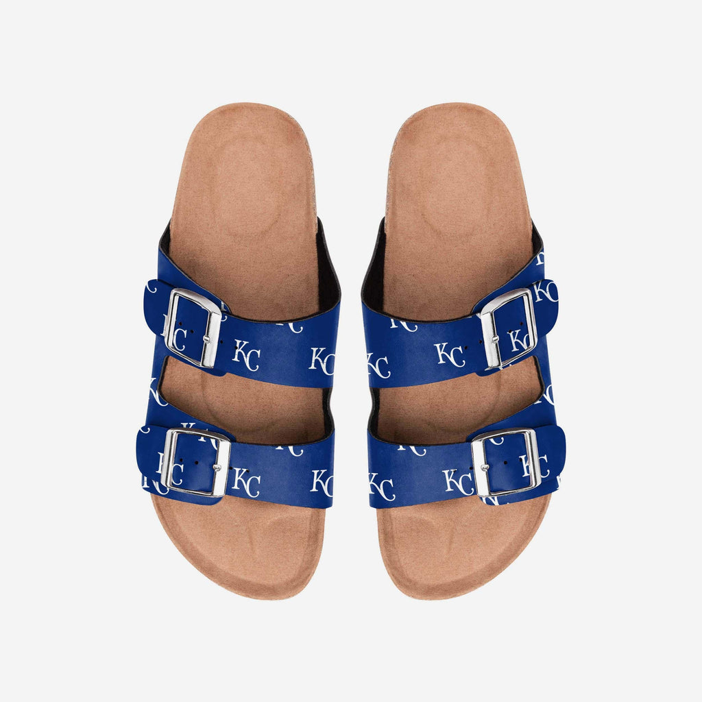 Kansas City Royals Womens Team Logo Double Buckle Sandal FOCO S - FOCO.com