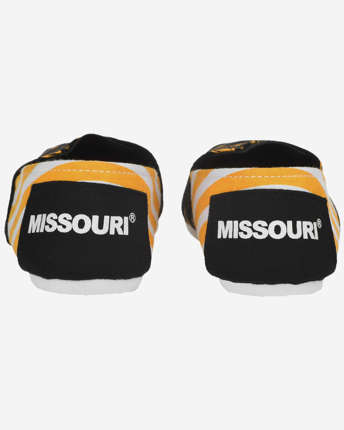 Missouri Tigers Womens Stripe Canvas Shoe FOCO - FOCO.com