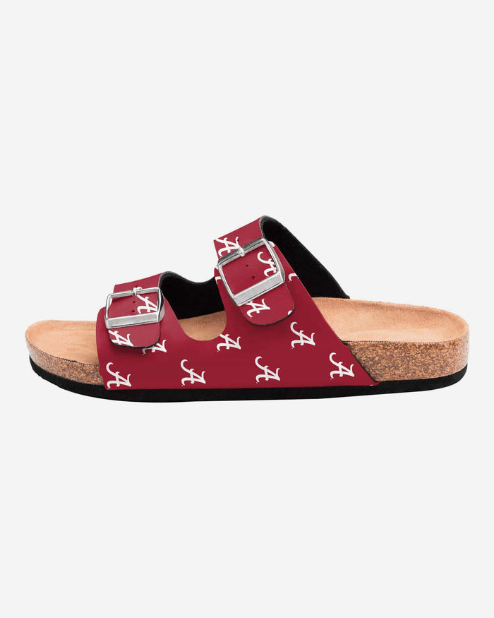 Alabama Crimson Tide Womens Team Logo Double Buckle Sandal FOCO - FOCO.com