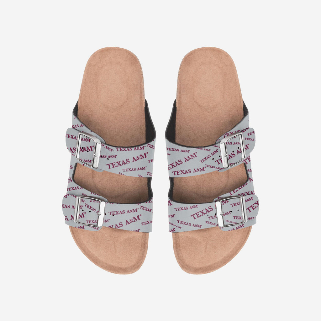 Texas A&M Aggies Womens Mini Print Double Buckle Sandal FOCO S - FOCO.com