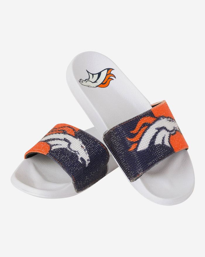 Denver Broncos Womens Big Logo Shimmer Slide FOCO - FOCO.com