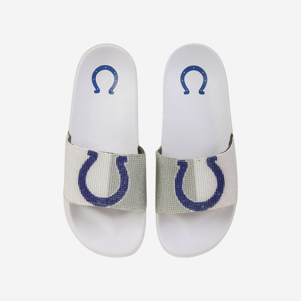 Indianapolis Colts Womens Big Logo Shimmer Slide FOCO S - FOCO.com