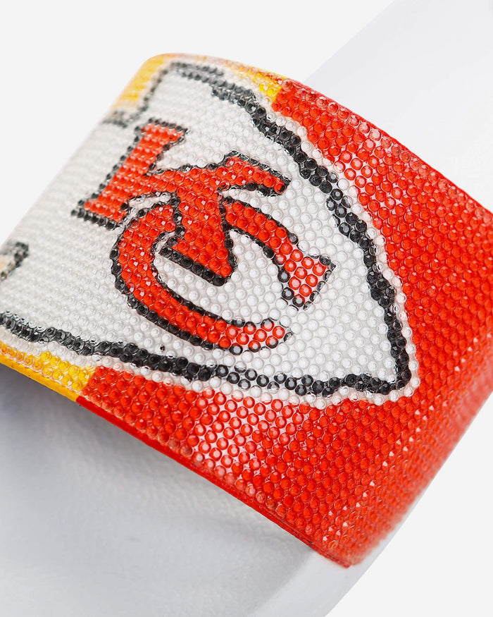 Kansas City Chiefs Womens Big Logo Shimmer Slide FOCO - FOCO.com