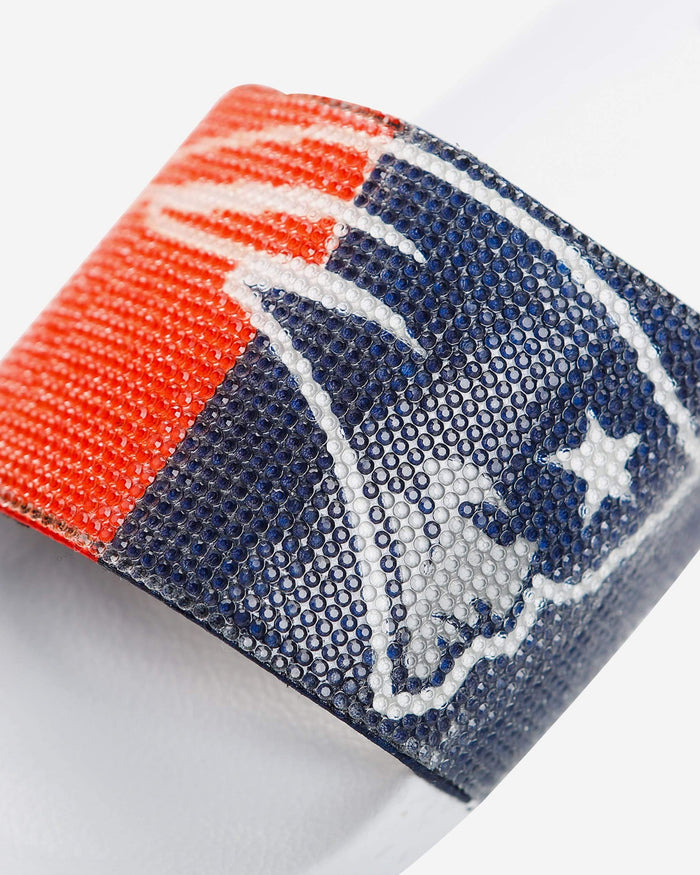 New England Patriots Womens Big Logo Shimmer Slide FOCO - FOCO.com