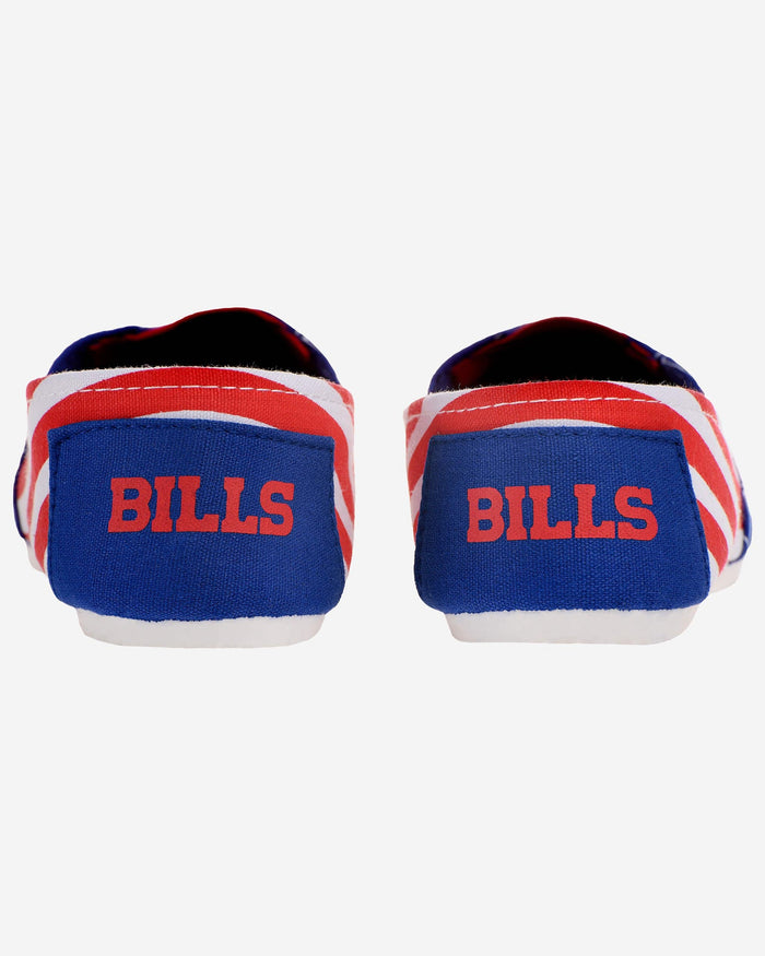 Buffalo Bills Womens Stripe Canvas Shoe FOCO - FOCO.com