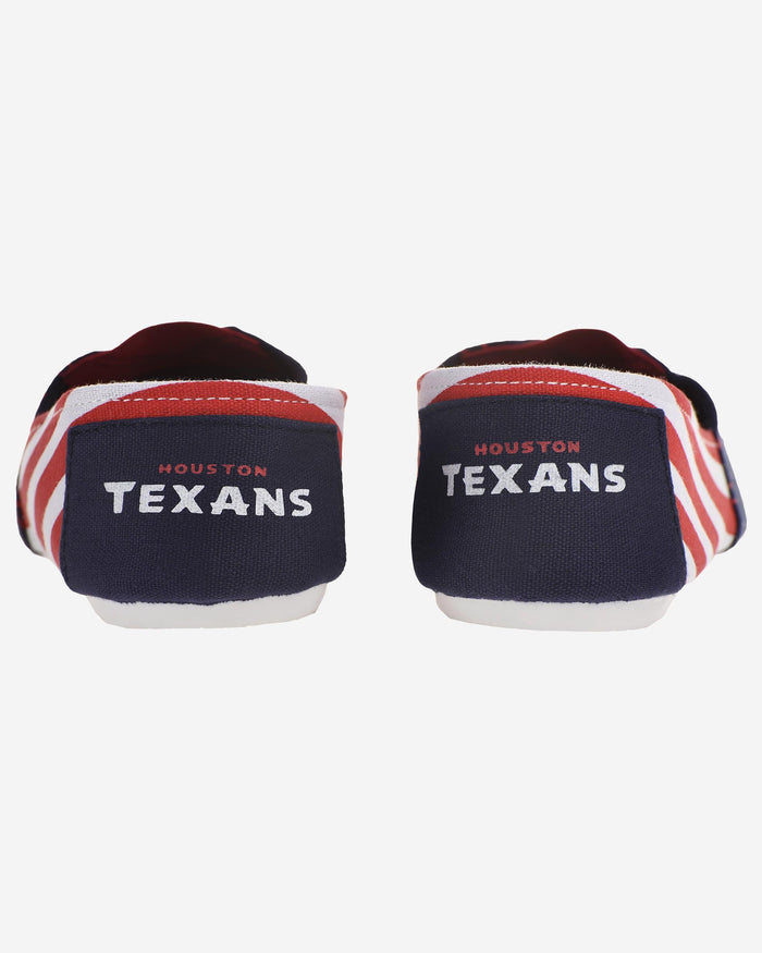 Houston Texans Womens Stripe Canvas Shoe FOCO - FOCO.com