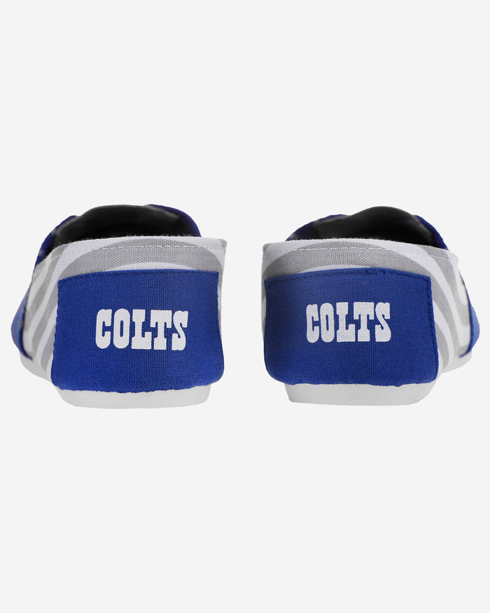 Indianapolis Colts Womens Stripe Canvas Shoe FOCO - FOCO.com