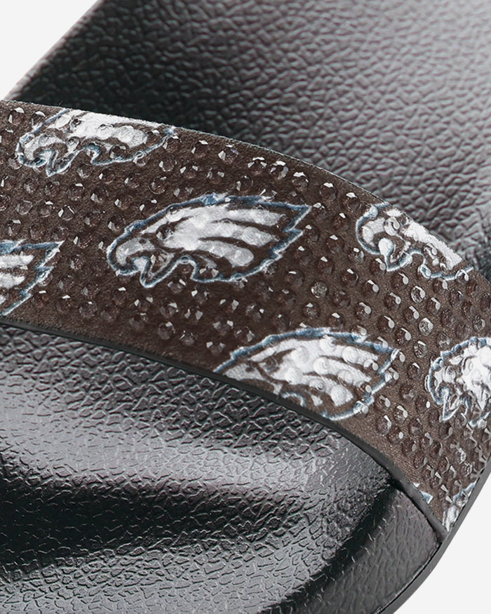 Philadelphia Eagles Womens Double Strap Shimmer Sandal FOCO - FOCO.com