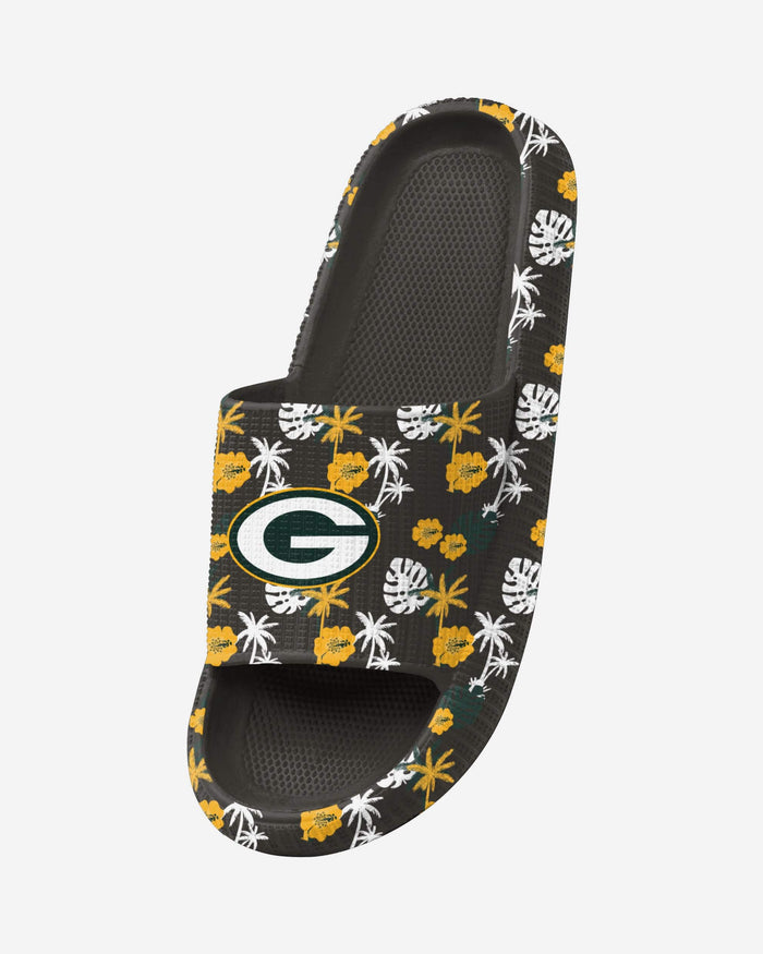 Green Bay Packers Womens Floral Pillow Slide FOCO - FOCO.com
