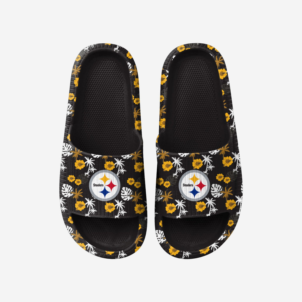 Pittsburgh Steelers Womens Floral Pillow Slide FOCO S - FOCO.com