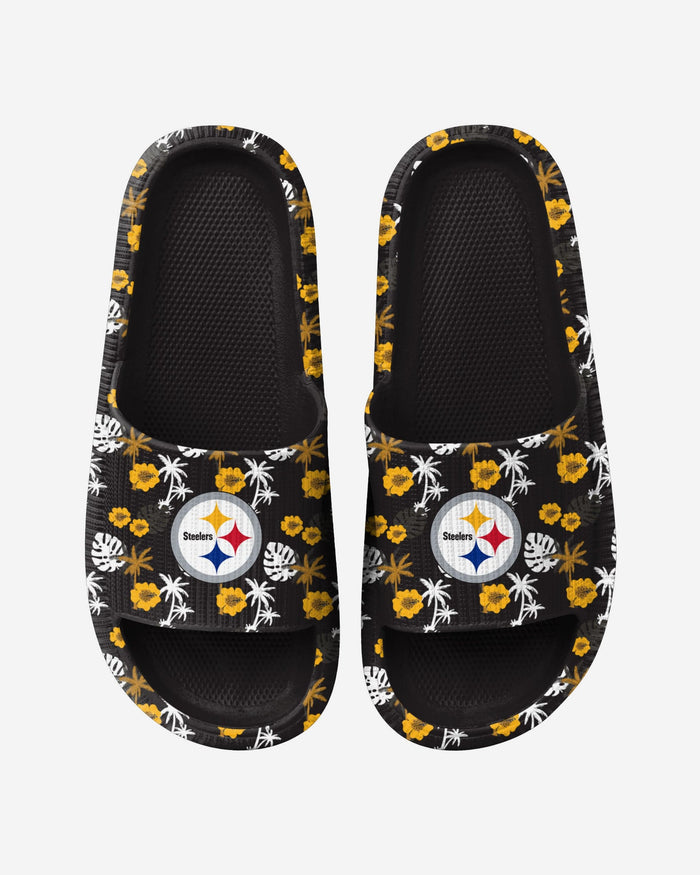 Pittsburgh Steelers Womens Floral Pillow Slide FOCO S - FOCO.com