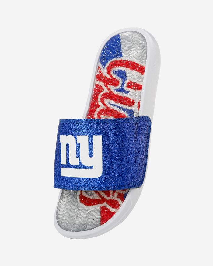 New York Giants Womens Glitter Gel Slide FOCO - FOCO.com