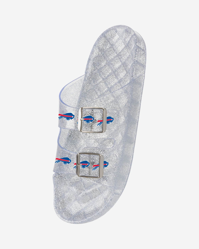 Buffalo Bills Womens Glitter Double Buckle Sandal FOCO - FOCO.com