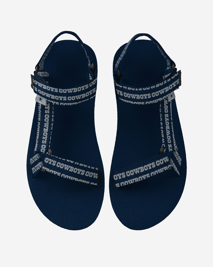 Dallas Cowboys Womens Repeat Logo Strap Sandal FOCO S - FOCO.com