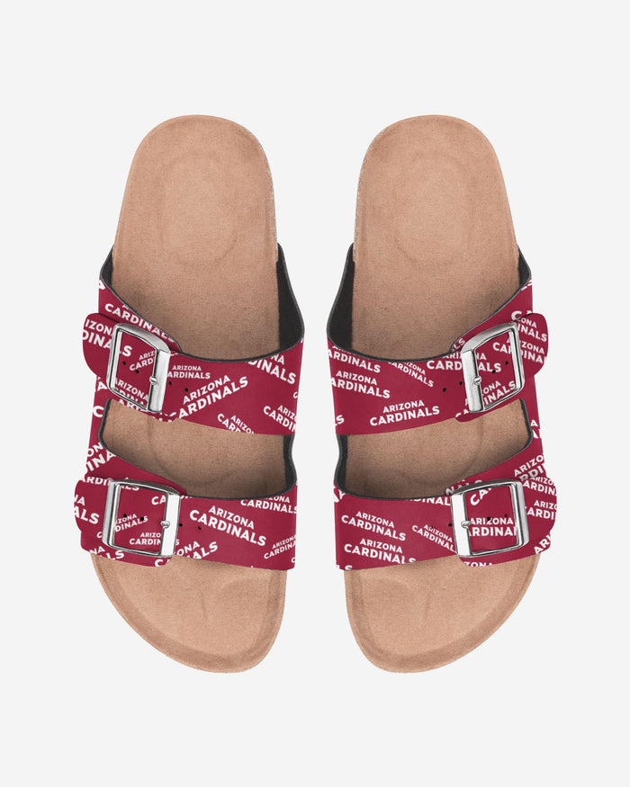 Arizona Cardinals Womens Mini Print Double Buckle Sandal FOCO S - FOCO.com
