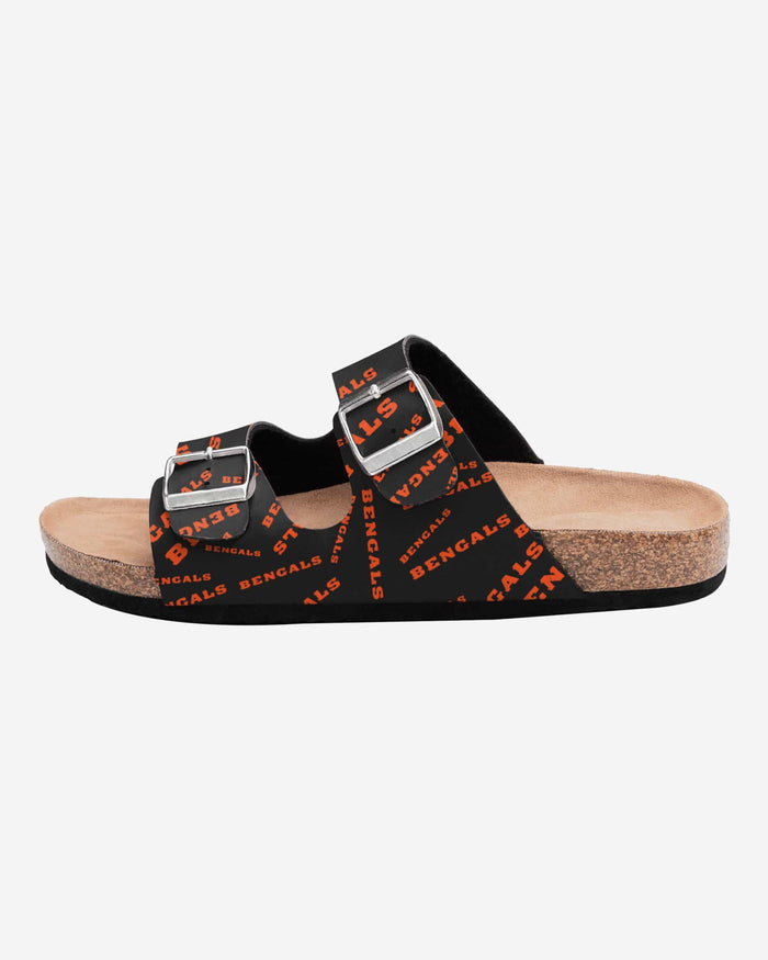 Cincinnati Bengals Womens Mini Print Double Buckle Sandal FOCO - FOCO.com