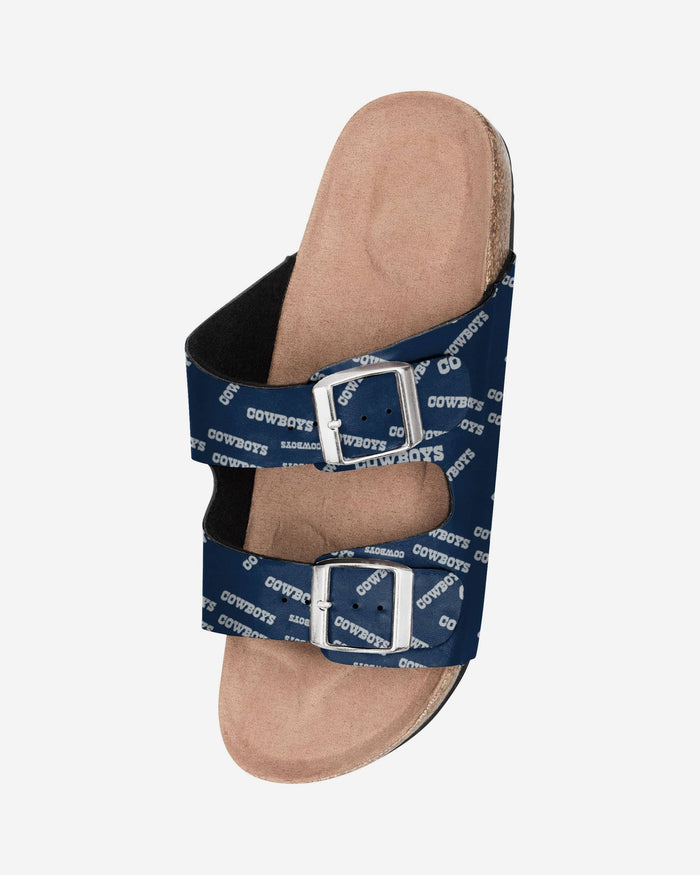 Dallas Cowboys Womens Mini Print Double Buckle Sandal FOCO - FOCO.com