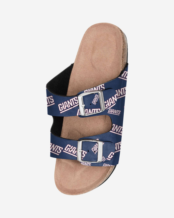 New York Giants Womens Mini Print Double Buckle Sandal FOCO - FOCO.com