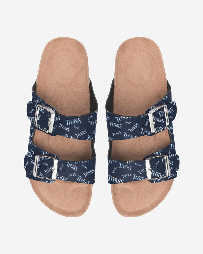 Tennessee Titans Womens Mini Print Double Buckle Sandal FOCO S - FOCO.com