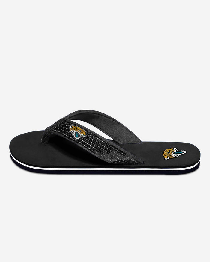 Jacksonville Jaguars Womens Sequin Flip Flop FOCO - FOCO.com