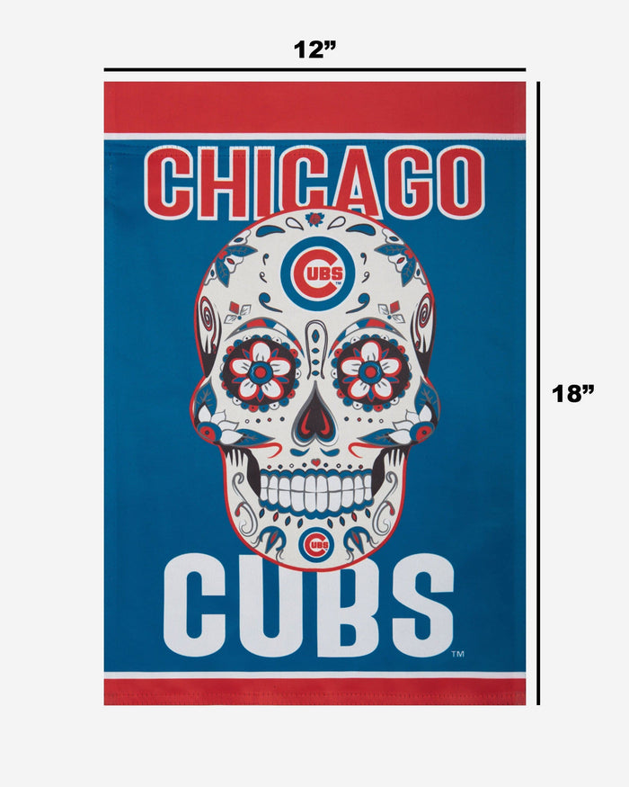 Chicago Cubs Day Of The Dead Garden Flag FOCO - FOCO.com