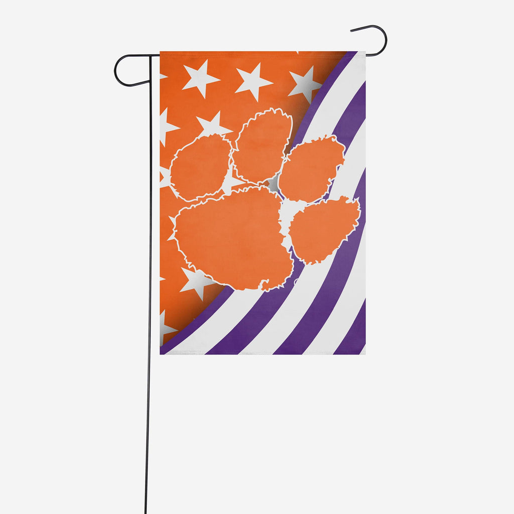 Clemson Tigers Americana Garden Flag FOCO - FOCO.com