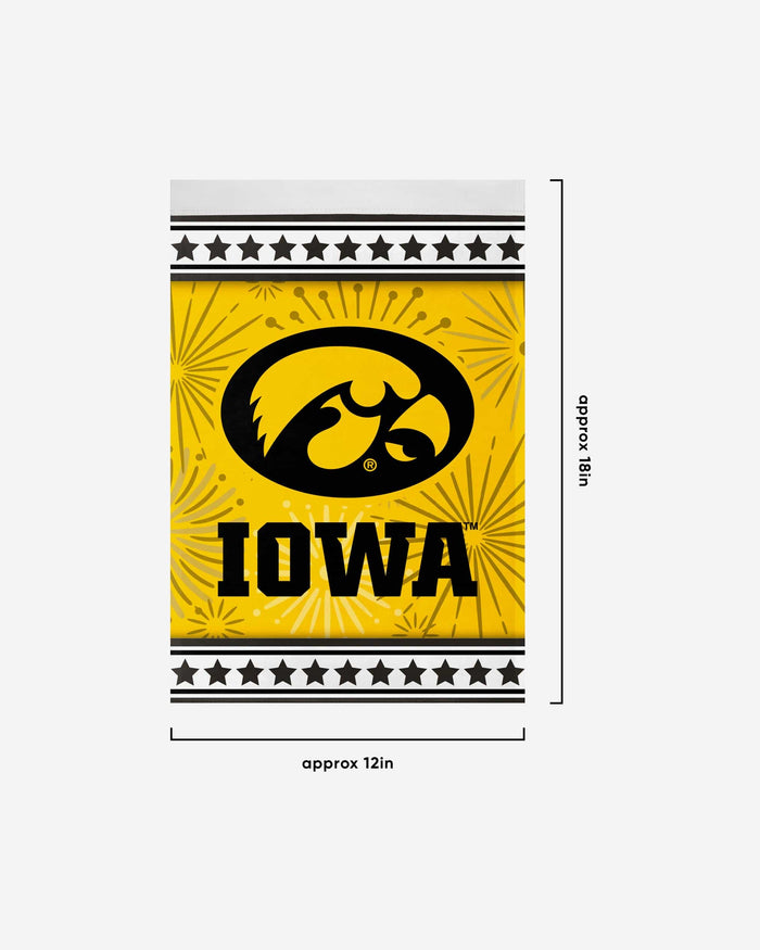 Iowa Hawkeyes Americana Garden Flag FOCO - FOCO.com