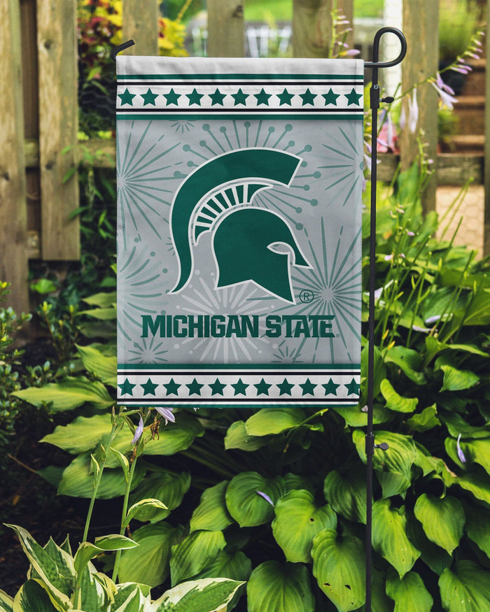 Michigan State Spartans Americana Garden Flag FOCO - FOCO.com