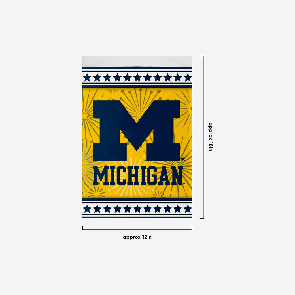 Michigan Wolverines Americana Garden Flag FOCO