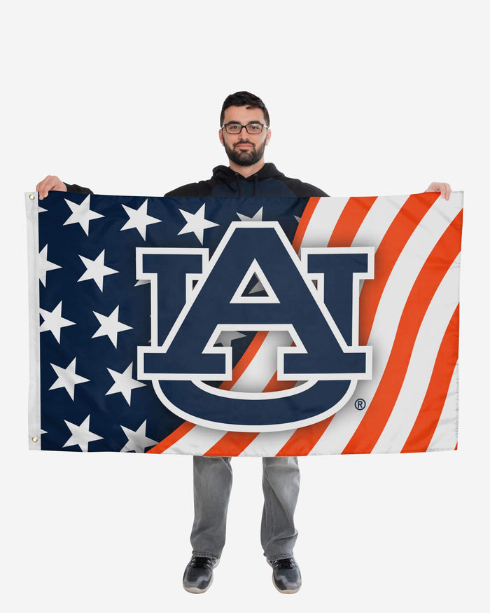 Auburn Tigers Americana Horizontal Flag FOCO - FOCO.com