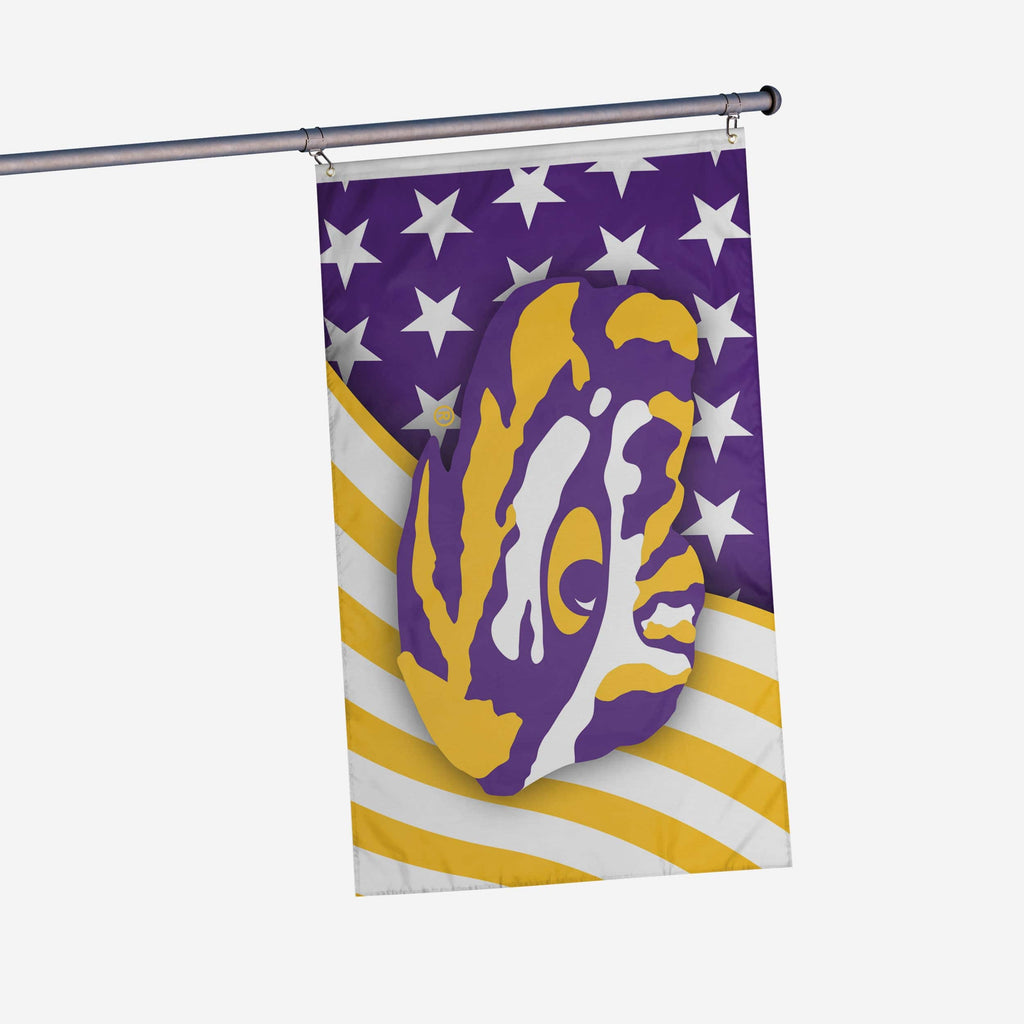 LSU Tigers Americana Horizontal Flag FOCO - FOCO.com