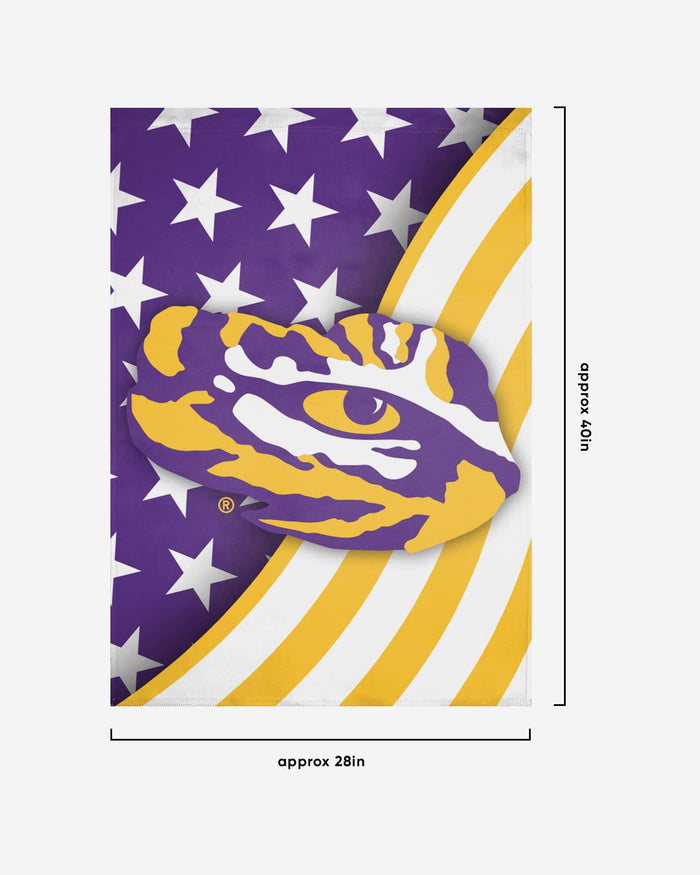 Lsu Lettering Vertical LSU Tigers Americana Vertical Flag FOCO
