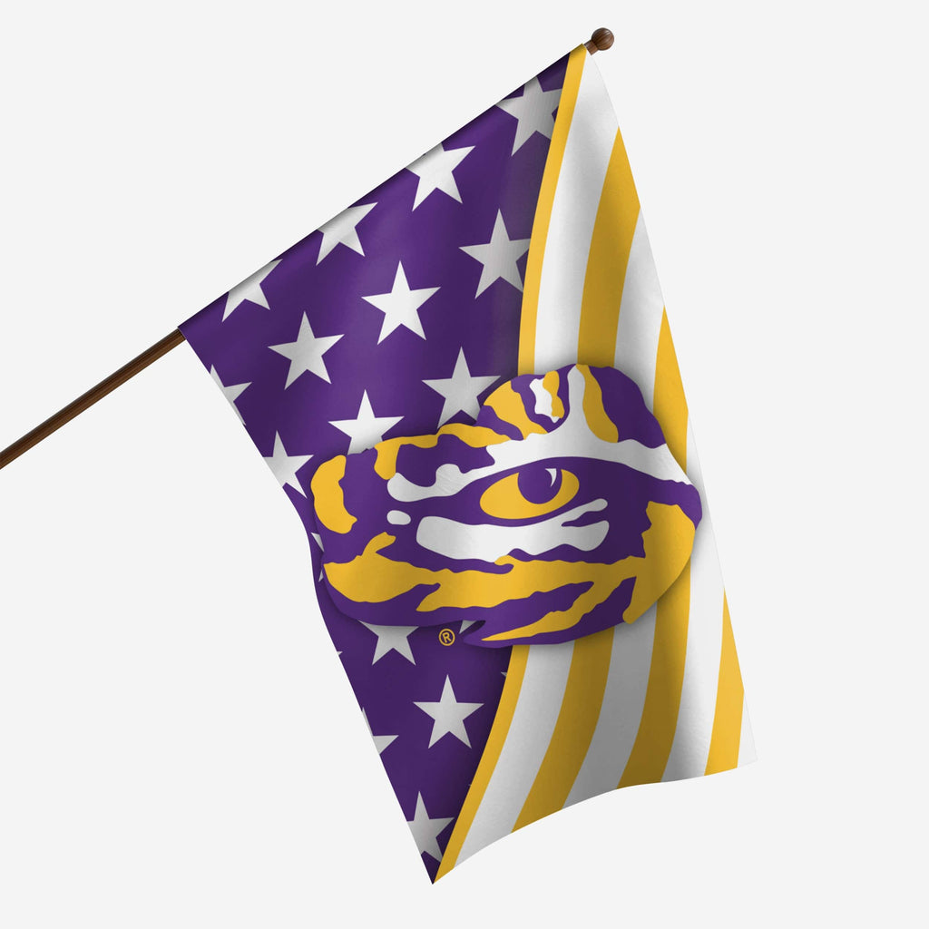 LSU Tigers Americana Vertical Flag FOCO - FOCO.com