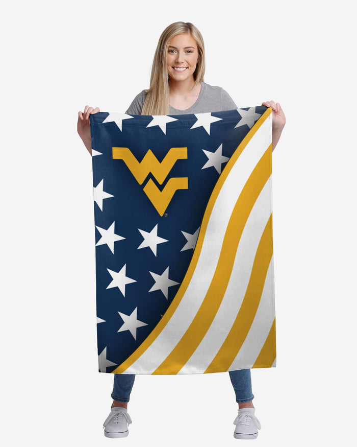 West Virginia Mountaineers Americana Vertical Flag FOCO - FOCO.com
