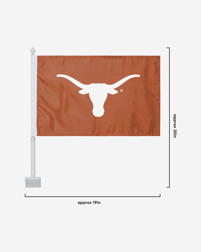 Texas Longhorns 2 Pack Solid Car Flag FOCO - FOCO.com