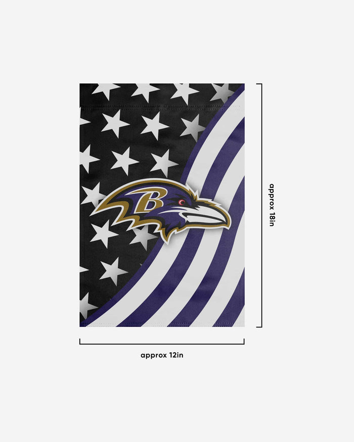 Baltimore Ravens Americana Garden Flag FOCO - FOCO.com